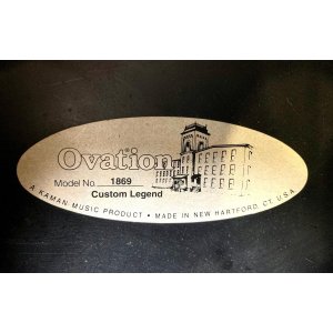 Ovation 1869 Custom Legend 1995 Negro