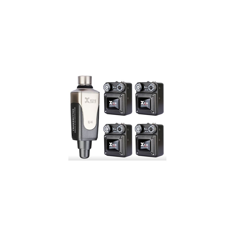 Xvive U4r4 (1 transmisor + 4 receptores) - Para in-ear