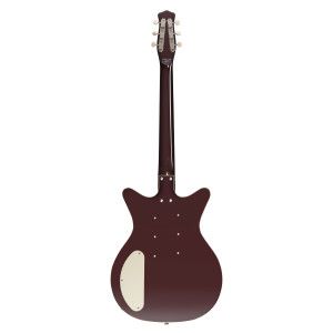 Danelectro 59 Triple Divine Burdeos oscuro