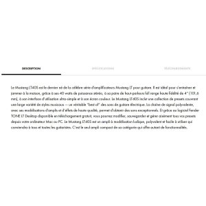 Fender Mustang LT40S