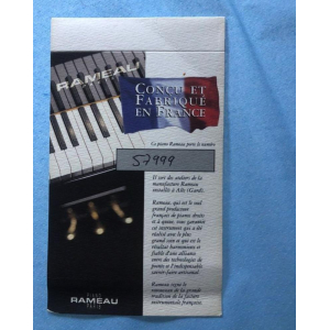 Piano droit Rameau Camargue 114