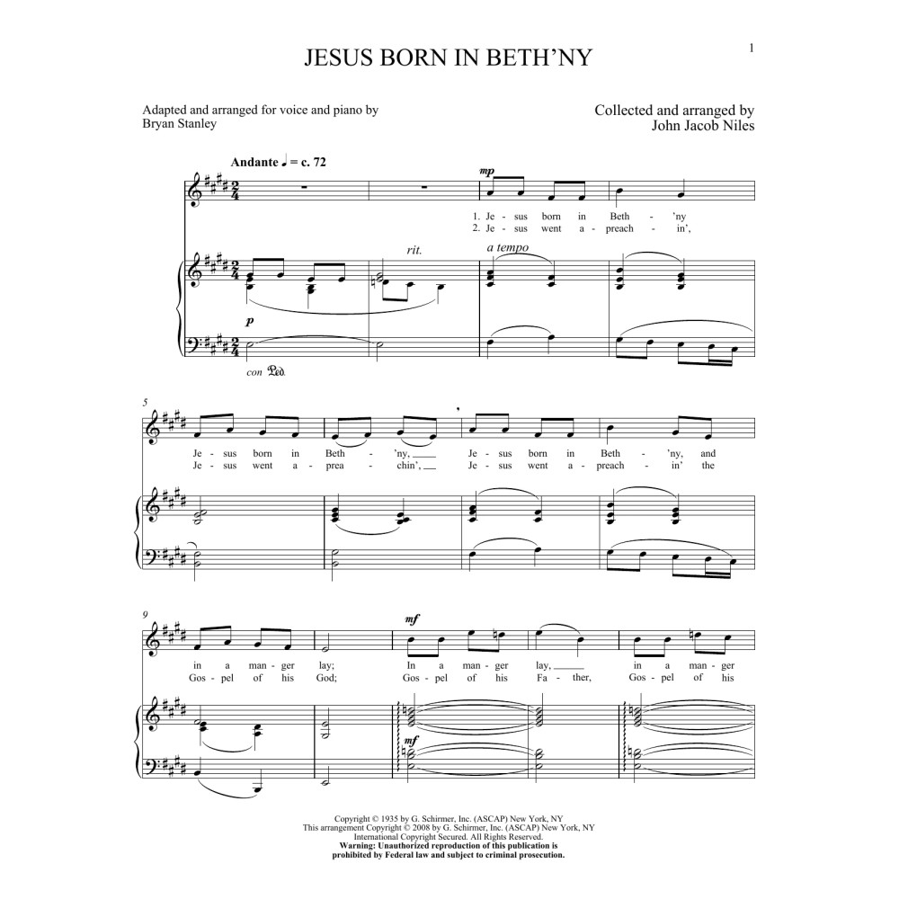 Jesus Born In Beth'ny