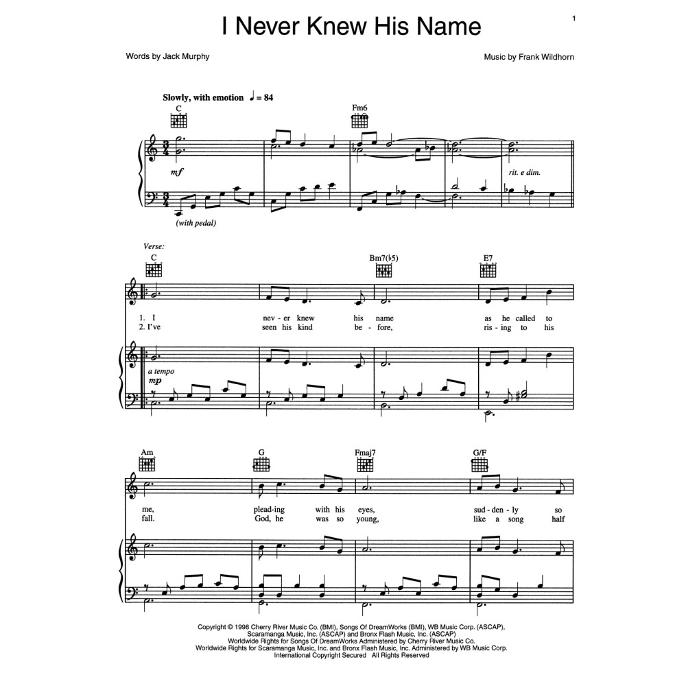 I Never Knew His Name