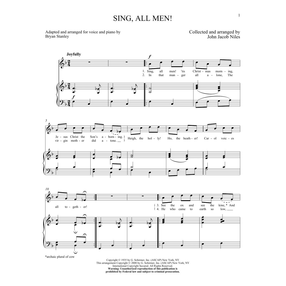 Sing, All Men!