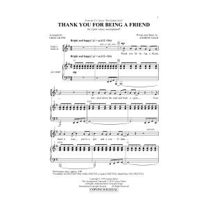 Thank You For Being A Friend (Theme from The Golden Girls) (arr. Greg Gilpin)