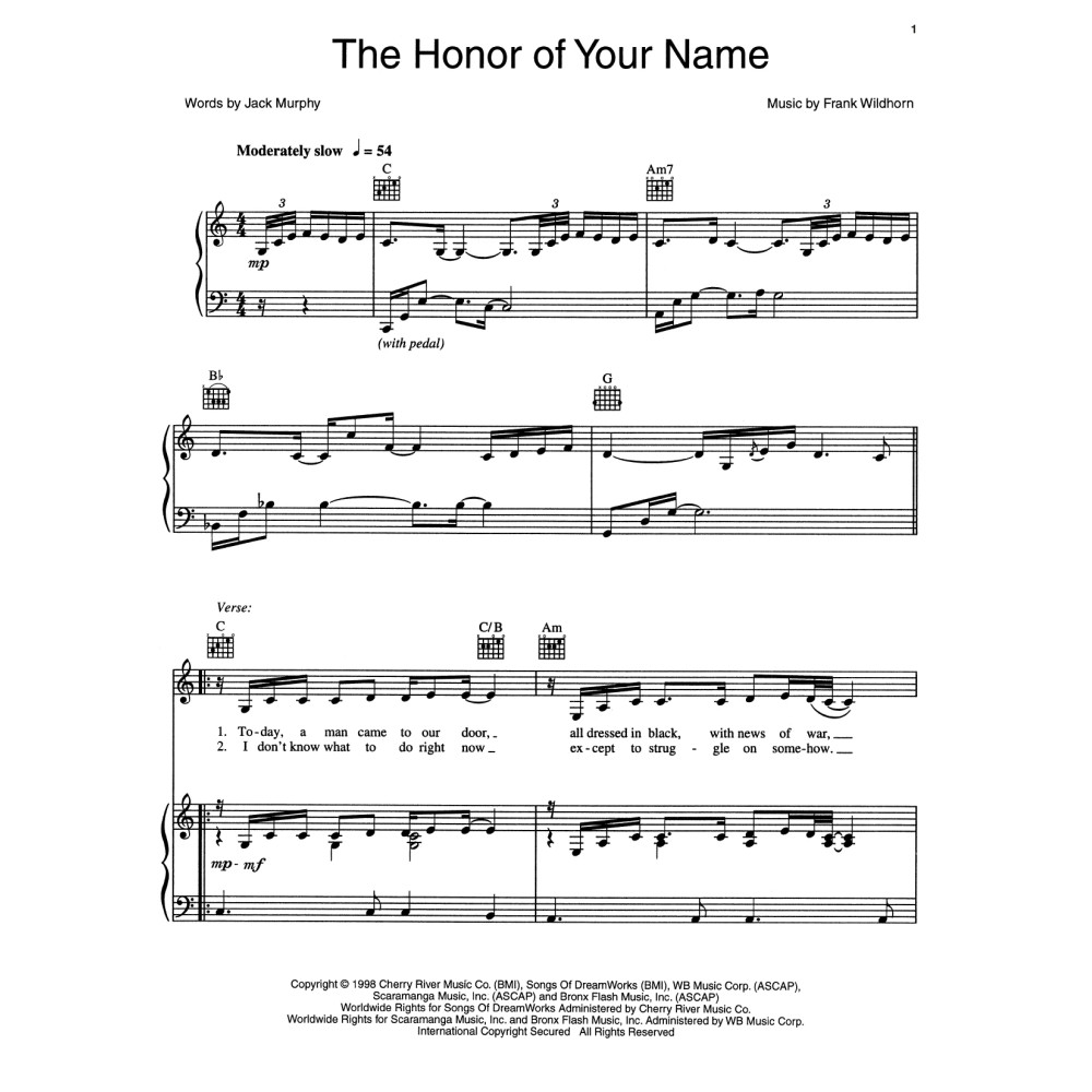 The Honor Of Your Name