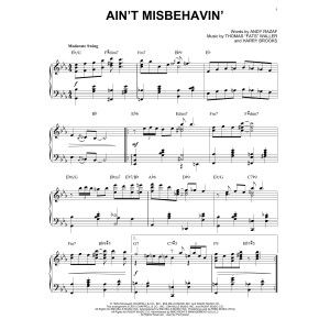 Ain't Misbehavin' [Stride version] (arr. Brent Edstrom)