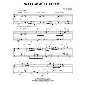 Willow Weep For Me [Stride version] (arr. Brent Edstrom)