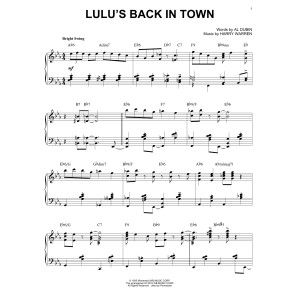Lulu's Back In Town [Stride version] (arr. Brent Edstrom)