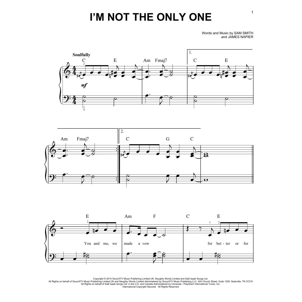 I''m Not The Only One