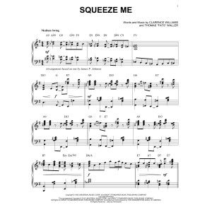 Squeeze Me [Stride version] (arr. Brent Edstrom)