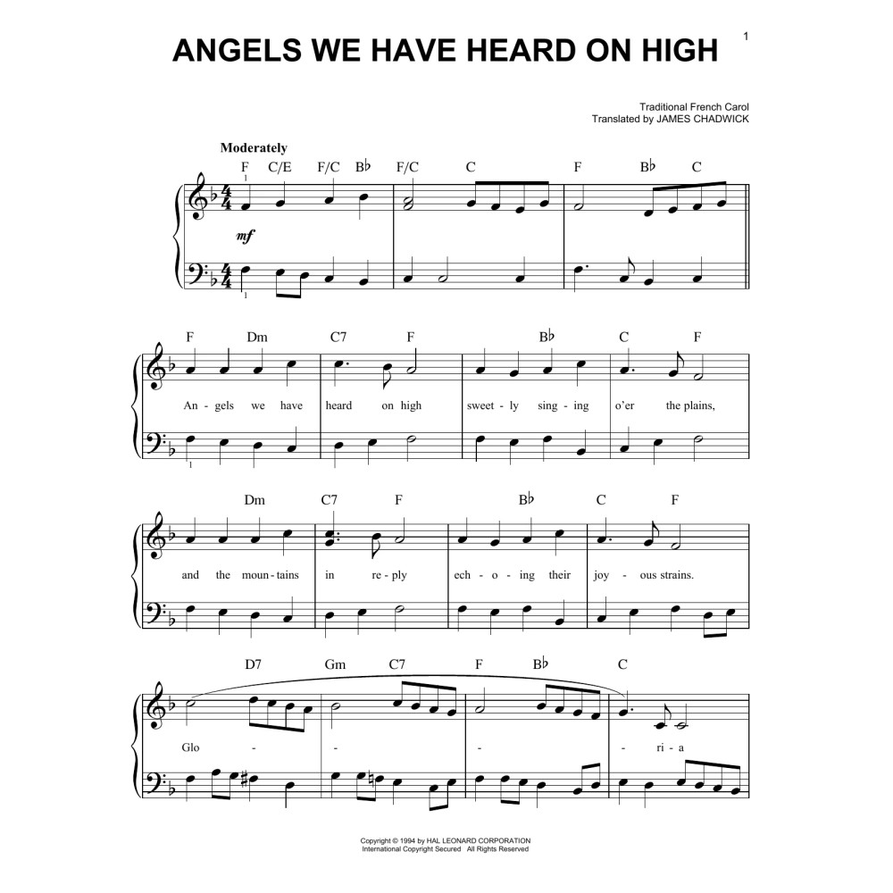 Angels We Have Heard On High