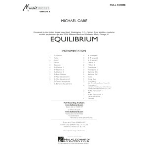 Equilibrium - Conductor Score (Full Score)