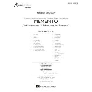 Memento - Conductor Score (Full Score)