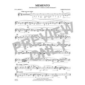 Memento - Bb Clarinet 1