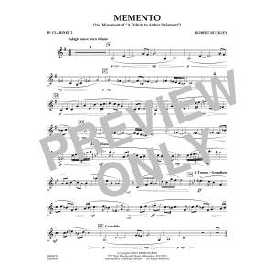 Memento - Bb Clarinet 2