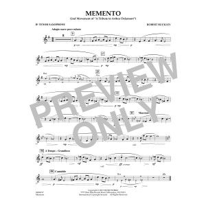 Memento - Bb Tenor Saxophone