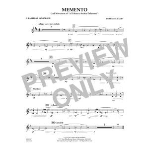 Memento - Eb Baritone Saxophone