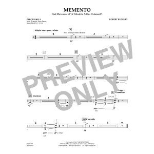 Memento - Percussion 1