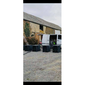 JBL Sono 4 Speakers and 4 Kyu Systems Subwoofers