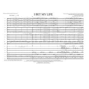 I Bet My Life - Full Score