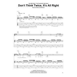 Don''t Think Twice, It''s All Right