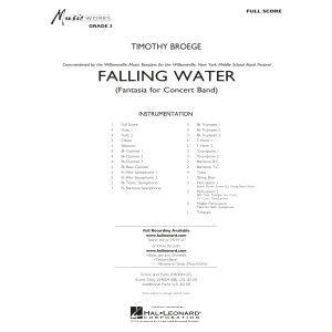 Falling Water - Dirigierpartitur (Full Score)
