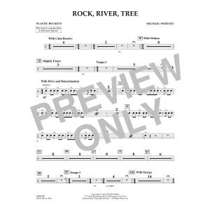 Rock, River, Tree - Plastic Buckets