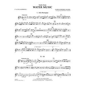 Suite from Water Music - Eb Alto Saxophone 1