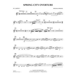 Spring City Overture - Bb Clarinet 1