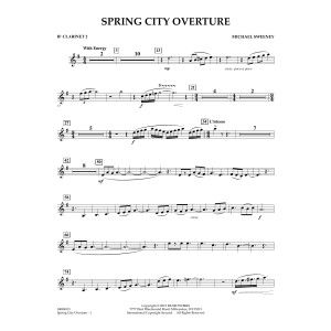 Spring City Overture - Bb Clarinet 2