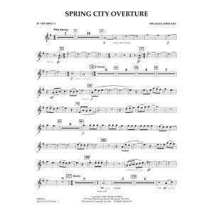 Spring City Overture - Bb Trumpet 1