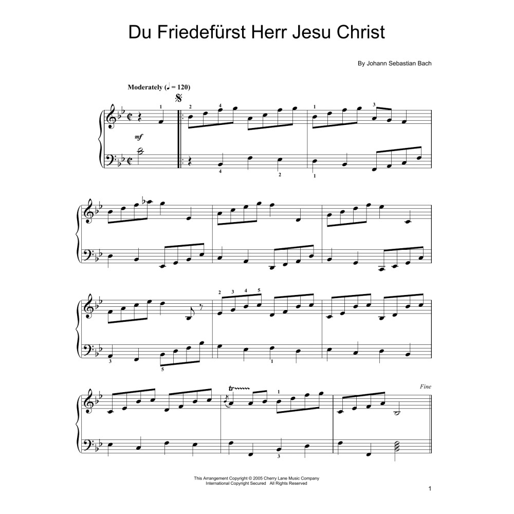 Du Friedefurst Herr Jesu Christ