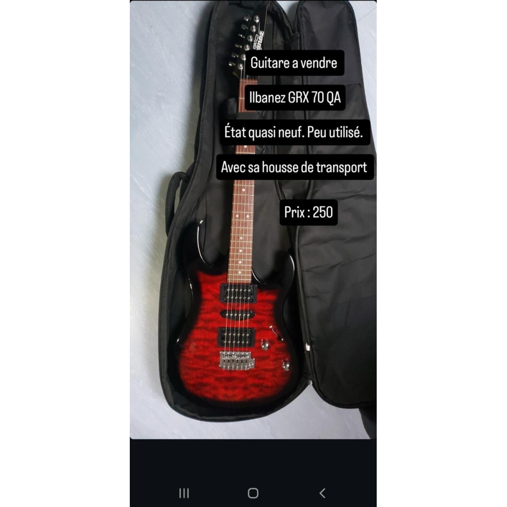 La Ibanez GRX 70 QA es una guitarra eléctrica de calidad, perfecta para guitarristas principiantes y con un presupuesto 