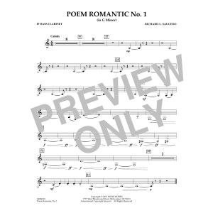 Poem Romantic No. 1 (in G Minor) - Bb Bass Clarinet