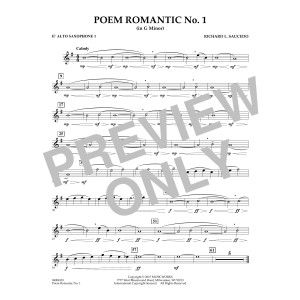 Poem Romantic No. 1 (in G Minor) - Eb Alto Saxophone 1