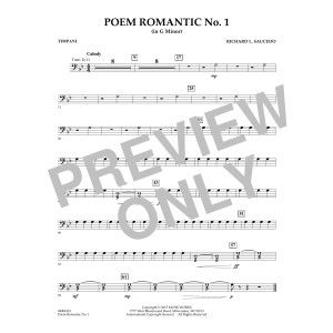 Poem Romantic No. 1 (in G Minor) - Timpani
