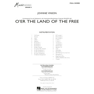 O'er the Land of the Free - Conductor Score (Full Score)