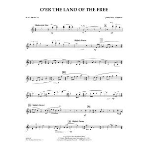O'er the Land of the Free - Bb Clarinet 1