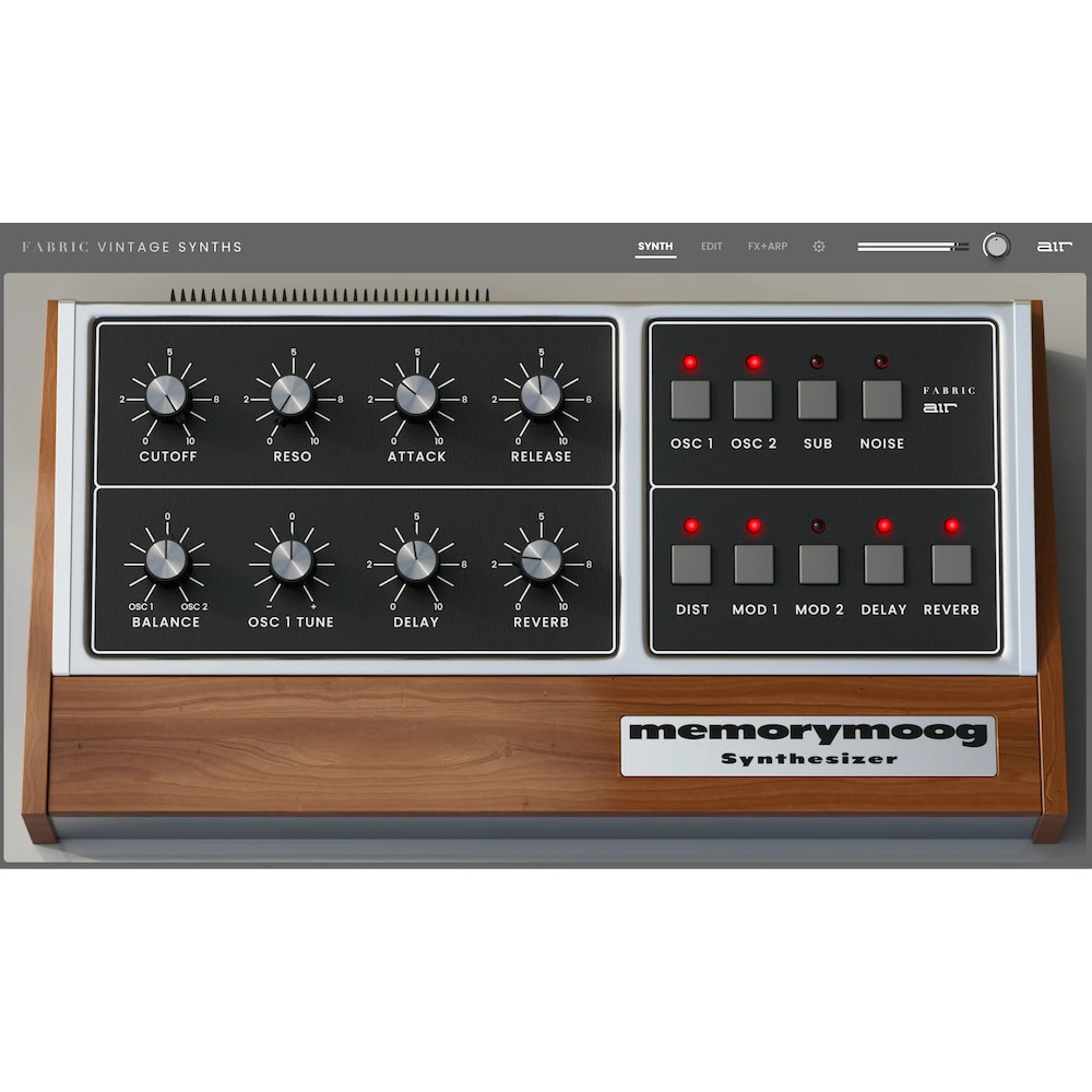 Air Music Tech Fabric Vintage Memorymoog