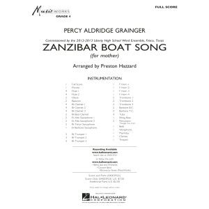 Zanzibar Boat Song - Conductor Score (Full Score)