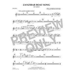 Zanzibar Boat Song - Piccolo