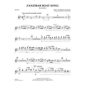 Zanzibar Boat Song - Flute 1