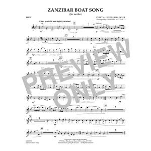 Zanzibar Boat Song - Oboe