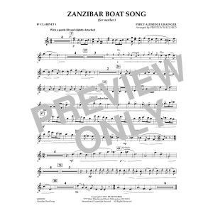 Zanzibar Boat Song - Bb Clarinet 1