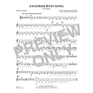 Zanzibar Boat Song - Bb Bass Clarinet