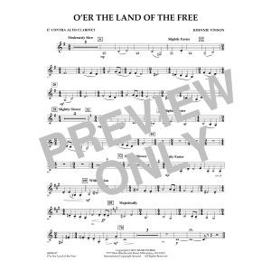 O'er the Land of the Free - Eb Contra Alto Clarinet
