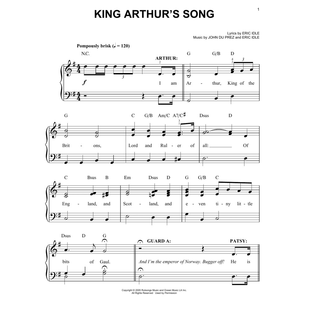 King Arthurs Lied (aus Monty Python''s Spamalot)