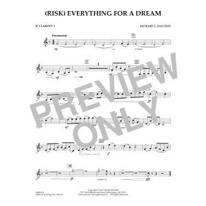 (Risk) Everything for a Dream - Bb Clarinet 2