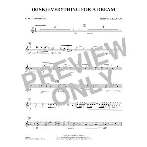 (Risk) Everything for a Dream - Eb Alto Saxophone 2